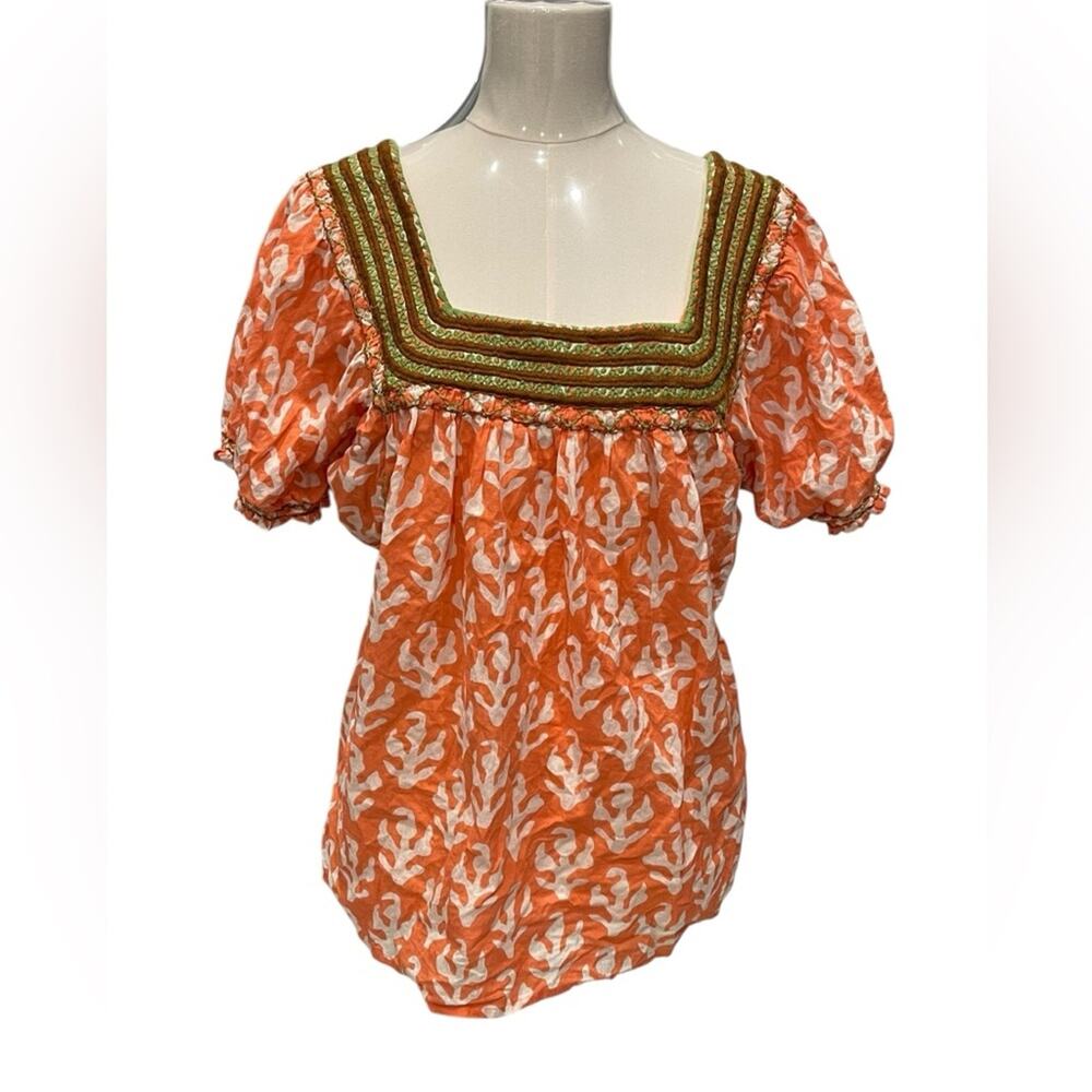 Sister Mary Boho Embroidered Top Size:M